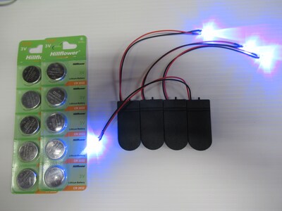 Light Up your Projects with These 5mm Blue Candle Flicker Battery Powered LED Lights with Extra Batteries - image3